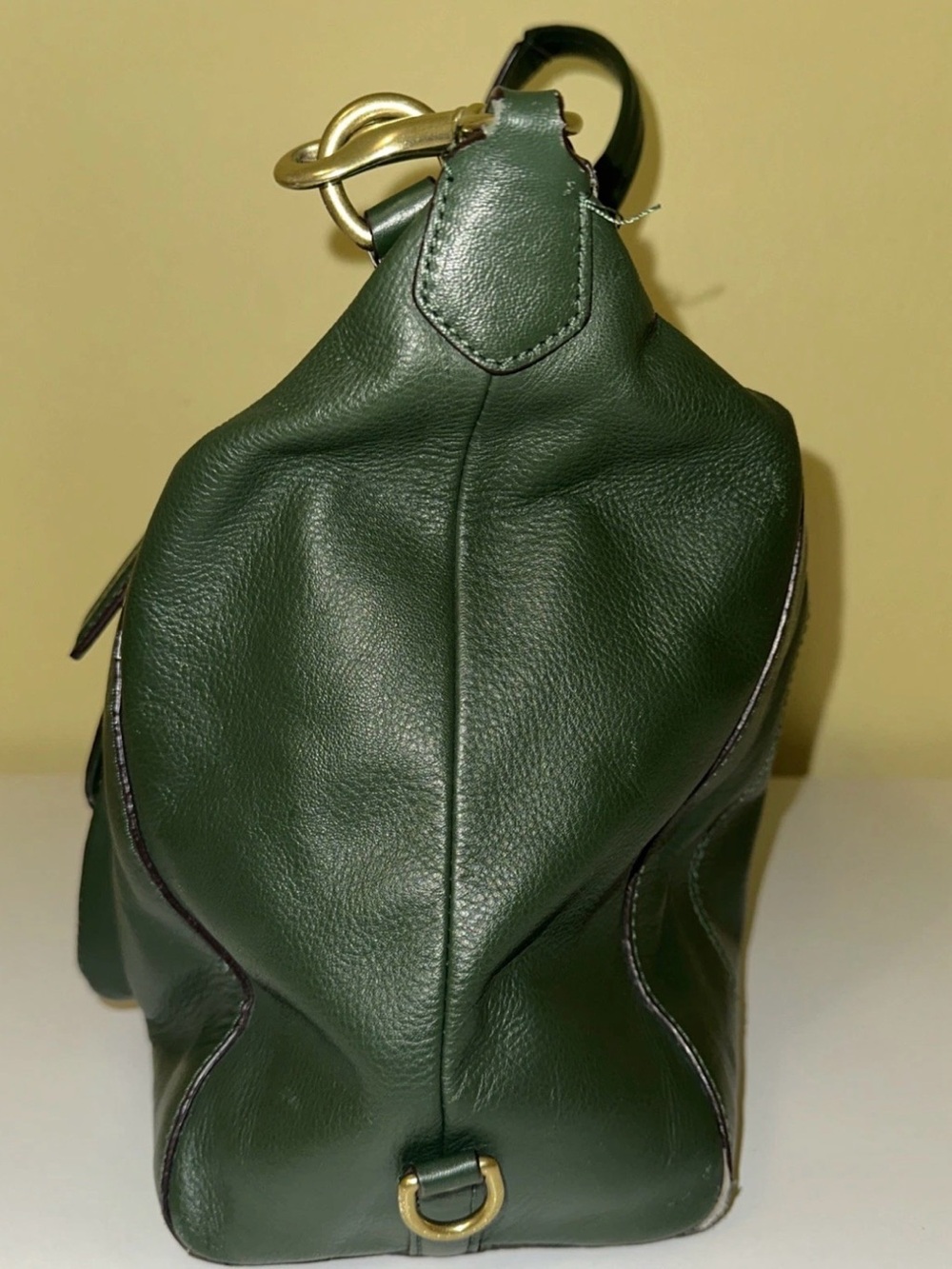 Coach Campbell Forest Green Buttery Leather Purse Satchel Handbag Very Good Cond - Picture 2 of 14